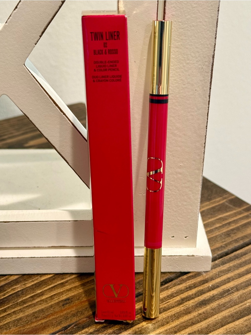 Valentino Twin Liner Black & Rosso Dual-Ended Eyeliner